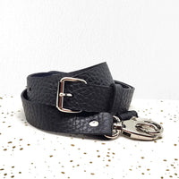 Bandoulière cuir pour sac réglable et amovibles avec mousquetons fabriquée en france dans un atelier artisannal par Les jolies Anses