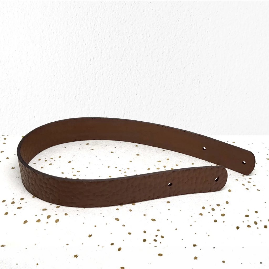 Cuir Pu Anse De Sac À Main Bandoulière Large Cordon En Cuir Chaîne De