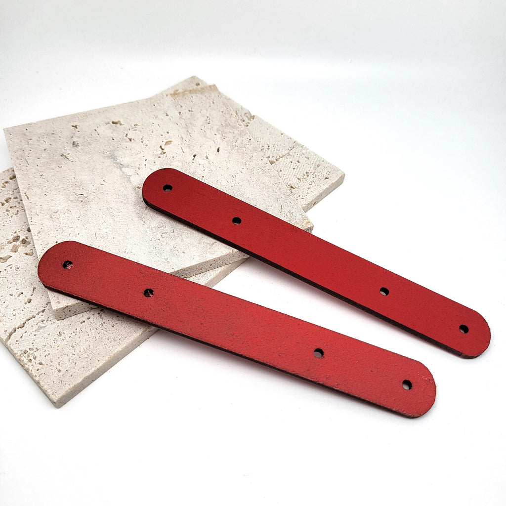 Bracelet de force cuir montre rouge