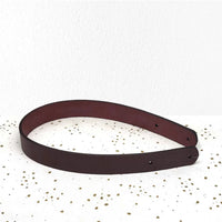 Anse de sac à riveter Cuir marron chocolat