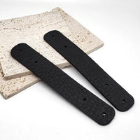 Attaches pour anses de sac | Cuir grainé | Noir