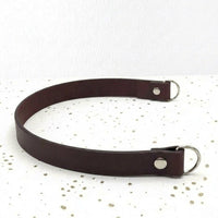 Anse pour sac à anneaux en Cuir Chocolat