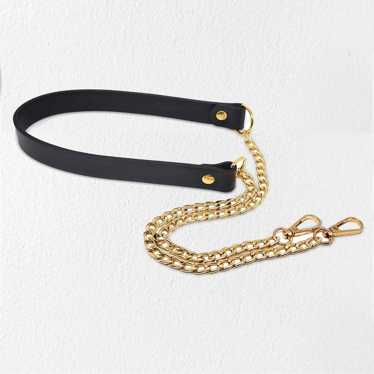 Bandouli?�re de sac ajustable en cuir marron | Les Jolies Anses