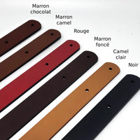 gamme de couleur de cuir tannage végétal pour bandoulière cuir et chaine de sac 