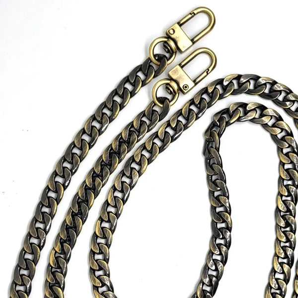 Bretelle De Remplacement Pour Sac à Main - Chaîne Triple Rangée - 20 à 200 Cm - Or, Argent, Noir, Bronze