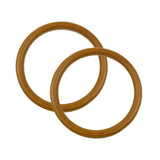 anses de sac en bois de forme ronde couleur marron clair vendu par paire de 2 anses en bois poignées en bois pour sac