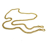 Bandoulière chaine de sac dorée maille plate 7mm - les-jolies-anses