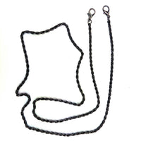 Chaine de sac gris acier maille torsadée pour pochette - les-jolies-anses